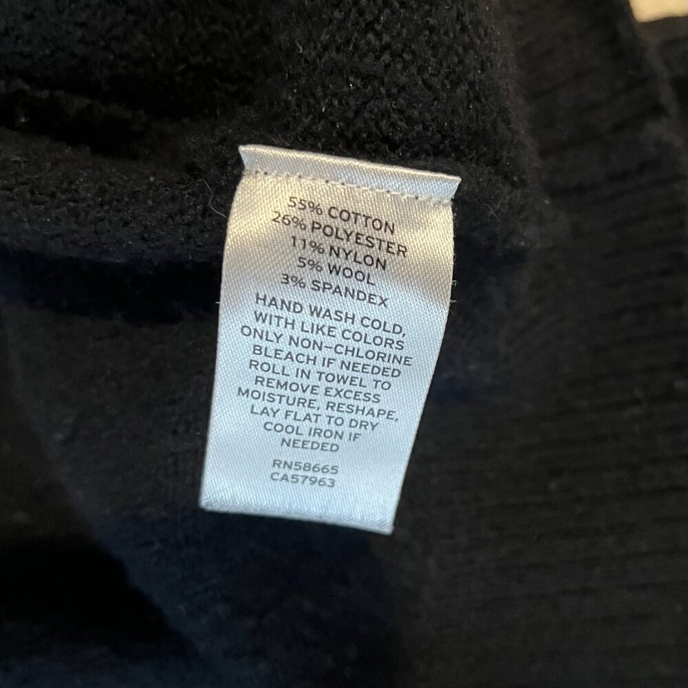 Treasure & Bond Women's Soft Black Sweater XS Oversized - Picture 3 of 4